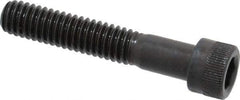 Made in USA - 5/16-18 UNC Hex Socket Drive, Socket Cap Screw - Alloy Steel, Black Oxide Finish, Partially Threaded, 1-3/4" Length Under Head - USA Tool & Supply