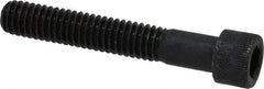Made in USA - 5/16-18 UNC Hex Socket Drive, Socket Cap Screw - Alloy Steel, Black Oxide Finish, Partially Threaded, 2" Length Under Head - USA Tool & Supply