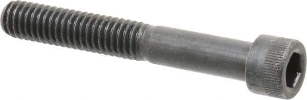 Made in USA - 5/16-18 UNC Hex Socket Drive, Socket Cap Screw - Alloy Steel, Black Oxide Finish, Partially Threaded, 2-1/4" Length Under Head - USA Tool & Supply