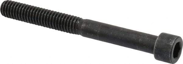 Made in USA - 5/16-18 UNC Hex Socket Drive, Socket Cap Screw - Alloy Steel, Black Oxide Finish, Partially Threaded, 3" Length Under Head - USA Tool & Supply