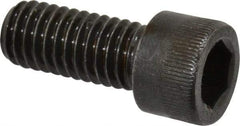 Made in USA - 3/8-16 UNC Hex Socket Drive, Socket Cap Screw - Alloy Steel, Black Oxide Finish, Fully Threaded, 7/8" Length Under Head - USA Tool & Supply