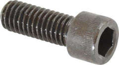 Made in USA - 3/8-16 UNC Hex Socket Drive, Socket Cap Screw - Alloy Steel, Black Oxide Finish, Fully Threaded, 1" Length Under Head - USA Tool & Supply