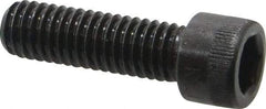 Made in USA - 3/8-16 UNC Hex Socket Drive, Socket Cap Screw - Alloy Steel, Black Oxide Finish, Fully Threaded, 1-1/4" Length Under Head - USA Tool & Supply