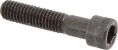 Made in USA - 3/8-16 UNC Hex Socket Drive, Socket Cap Screw - Alloy Steel, Black Oxide Finish, Partially Threaded, 1-3/4" Length Under Head - USA Tool & Supply