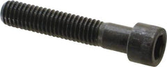 Made in USA - 3/8-16 UNC Hex Socket Drive, Socket Cap Screw - Alloy Steel, Black Oxide Finish, Partially Threaded, 2" Length Under Head - USA Tool & Supply