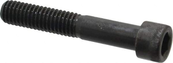 Made in USA - 3/8-16 UNC Hex Socket Drive, Socket Cap Screw - Alloy Steel, Black Oxide Finish, Partially Threaded, 2-1/4" Length Under Head - USA Tool & Supply