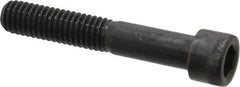 Made in USA - 3/8-16 UNC Hex Socket Drive, Socket Cap Screw - Alloy Steel, Black Oxide Finish, Partially Threaded, 2-1/4" Length Under Head - USA Tool & Supply