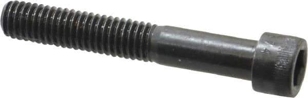 Made in USA - 3/8-16 UNC Hex Socket Drive, Socket Cap Screw - Alloy Steel, Black Oxide Finish, Partially Threaded, 2-1/2" Length Under Head - USA Tool & Supply