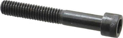 Made in USA - 3/8-16 UNC Hex Socket Drive, Socket Cap Screw - Alloy Steel, Black Oxide Finish, Partially Threaded, 2-1/2" Length Under Head - USA Tool & Supply