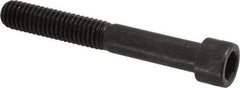 Made in USA - 3/8-16 UNC Hex Socket Drive, Socket Cap Screw - Alloy Steel, Black Oxide Finish, Partially Threaded, 2-3/4" Length Under Head - USA Tool & Supply