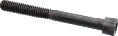 Made in USA - 3/8-16 UNC Hex Socket Drive, Socket Cap Screw - Alloy Steel, Black Oxide Finish, Partially Threaded, 3-1/2" Length Under Head - USA Tool & Supply