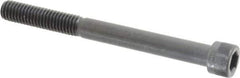 Made in USA - 3/8-16 UNC Hex Socket Drive, Socket Cap Screw - Alloy Steel, Black Oxide Finish, Partially Threaded, 4" Length Under Head - USA Tool & Supply
