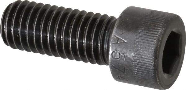 Made in USA - 1/2-13 UNC Hex Socket Drive, Socket Cap Screw - Alloy Steel, Black Oxide Finish, Fully Threaded, 1-1/4" Length Under Head - USA Tool & Supply