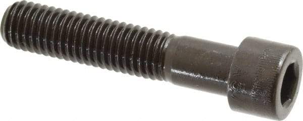 Made in USA - 1/2-13 UNC Hex Socket Drive, Socket Cap Screw - Alloy Steel, Black Oxide Finish, Partially Threaded, 2-1/2" Length Under Head - USA Tool & Supply