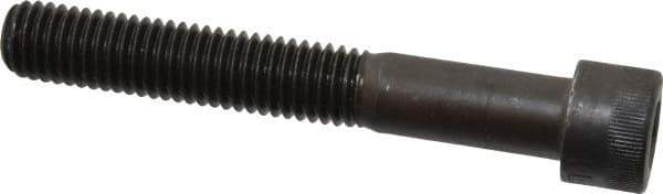 Made in USA - 1/2-13 UNC Hex Socket Drive, Socket Cap Screw - Alloy Steel, Black Oxide Finish, Partially Threaded, 3-1/2" Length Under Head - USA Tool & Supply