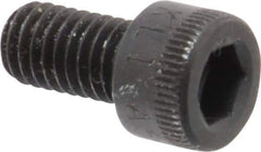 Made in USA - #10-32 UNF Hex Socket Drive, Socket Cap Screw - Alloy Steel, Black Oxide Finish, Fully Threaded, 3/8" Length Under Head - USA Tool & Supply