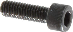Made in USA - #10-32 UNF Hex Socket Drive, Socket Cap Screw - Alloy Steel, Black Oxide Finish, Fully Threaded, 5/8" Length Under Head - USA Tool & Supply