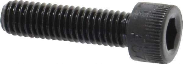 Made in USA - #10-32 UNF Hex Socket Drive, Socket Cap Screw - Alloy Steel, Black Oxide Finish, Fully Threaded, 3/4" Length Under Head - USA Tool & Supply