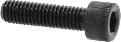 Made in USA - #10-32 UNF Hex Socket Drive, Socket Cap Screw - Alloy Steel, Black Oxide Finish, Fully Threaded, 3/4" Length Under Head - USA Tool & Supply