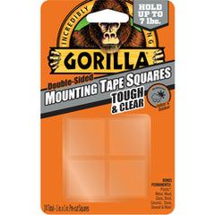 Gorilla Clear Mounting Tape Squares - USA Tool & Supply