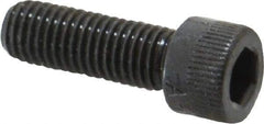 Made in USA - 1/4-28 UNF Hex Socket Drive, Socket Cap Screw - Alloy Steel, Black Oxide Finish, Fully Threaded, 3/4" Length Under Head - USA Tool & Supply