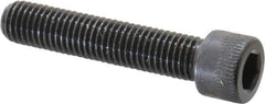 Made in USA - 1/4-28 UNF Hex Socket Drive, Socket Cap Screw - Alloy Steel, Black Oxide Finish, Fully Threaded, 1-1/4" Length Under Head - USA Tool & Supply