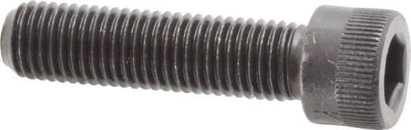 Made in USA - 5/16-24 UNF Hex Socket Drive, Socket Cap Screw - Alloy Steel, Black Oxide Finish, Fully Threaded, 1-1/4" Length Under Head - USA Tool & Supply