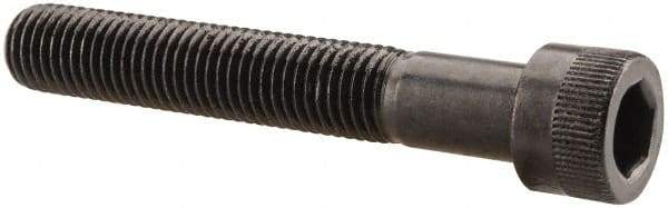 Made in USA - 5/16-24 UNF Hex Socket Drive, Socket Cap Screw - Alloy Steel, Black Oxide Finish, Partially Threaded, 2" Length Under Head - USA Tool & Supply