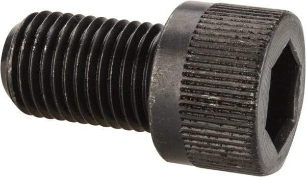 Made in USA - 3/8-24 UNF Hex Socket Drive, Socket Cap Screw - Alloy Steel, Black Oxide Finish, Fully Threaded, 5/8" Length Under Head - USA Tool & Supply