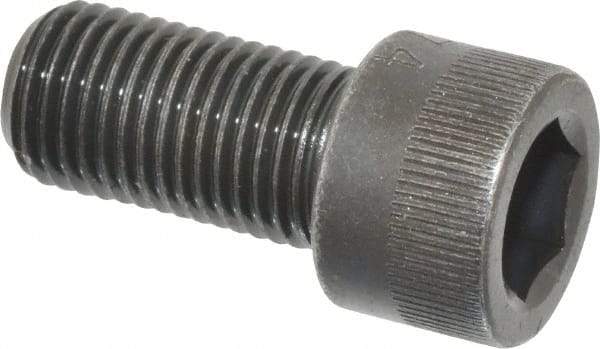 Made in USA - 3/8-24 UNF Hex Socket Drive, Socket Cap Screw - Alloy Steel, Black Oxide Finish, Fully Threaded, 3/4" Length Under Head - USA Tool & Supply