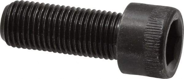 Made in USA - 3/8-24 UNF Hex Socket Drive, Socket Cap Screw - Alloy Steel, Black Oxide Finish, Fully Threaded, 1" Length Under Head - USA Tool & Supply
