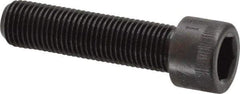 Made in USA - 3/8-24 UNF Hex Socket Drive, Socket Cap Screw - Alloy Steel, Black Oxide Finish, Fully Threaded, 1-1/2" Length Under Head - USA Tool & Supply