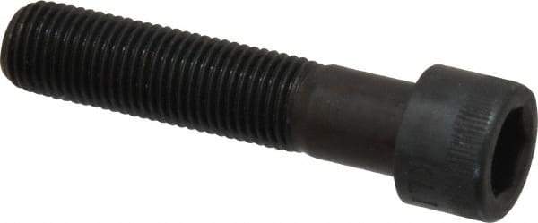 Made in USA - 3/8-24 UNF Hex Socket Drive, Socket Cap Screw - Alloy Steel, Black Oxide Finish, Partially Threaded, 1-3/4" Length Under Head - USA Tool & Supply