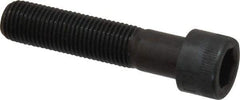 Made in USA - 3/8-24 UNF Hex Socket Drive, Socket Cap Screw - Alloy Steel, Black Oxide Finish, Partially Threaded, 1-3/4" Length Under Head - USA Tool & Supply