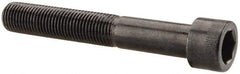 Made in USA - 3/8-24 UNF Hex Socket Drive, Socket Cap Screw - Alloy Steel, Black Oxide Finish, Partially Threaded, 2-1/2" Length Under Head - USA Tool & Supply