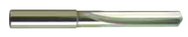 8.4mm Dia. - Carbide Straight Flute 4XD Drill-130° 4-Facet Point-Coolant-Bright - USA Tool & Supply