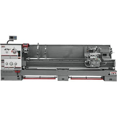 Jet - 26" Swing, 120" Between Centers, 230 Volt, Triple Phase Engine Lathe - 6MT Taper, 10 hp, 40 to 1,800 RPM, 4-1/8" Bore Diam, 43" Deep x 57" High x 177" Long - USA Tool & Supply