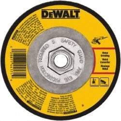 DeWALT - 24 Grit, 9" Wheel Diam, 1/8" Wheel Thickness, Type 27 Depressed Center Wheel - Aluminum Oxide, Diamond Matrix Bond, 6,600 Max RPM, Compatible with Angle Grinder - USA Tool & Supply