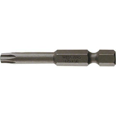 Wiha - T15 Power Bit - 1/4" Drive, 2" OAL - USA Tool & Supply