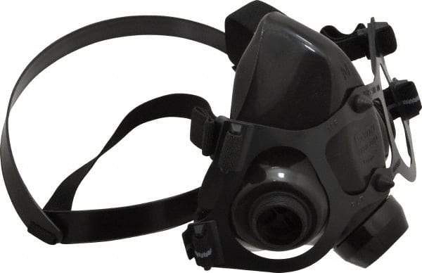 North - Series 7700, Size M Half Mask Respirator - 2-Point Suspension, Threaded Connection - USA Tool & Supply