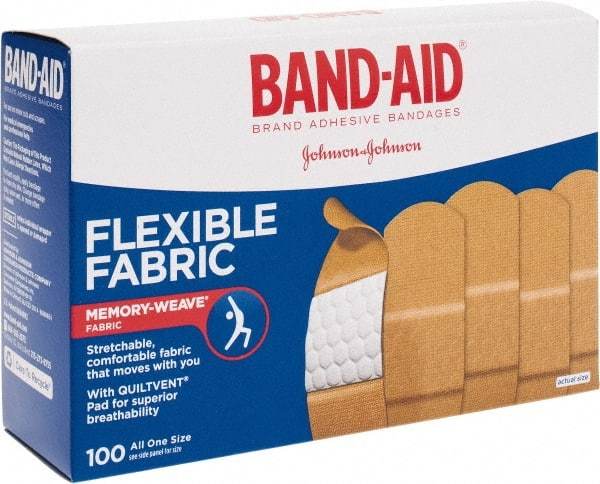 Johnson & Johnson - 3" Long x 1" Wide, General Purpose Self-Adhesive Bandage - Woven Fabric Bandage - USA Tool & Supply