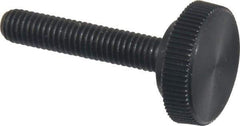 Made in USA - #10-32 Knurled Shoulder Steel Thumb Screw - 1" OAL, 5/8" Head Diam - USA Tool & Supply