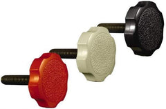 Made in USA - 5/16-18 Rosette Shoulder Steel Thumb Screw - 1-1/2" OAL, 1-1/2" Head Diam - USA Tool & Supply