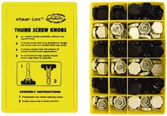 Made in USA - 150 Piece, Screw Assortment - Rosette Head - USA Tool & Supply