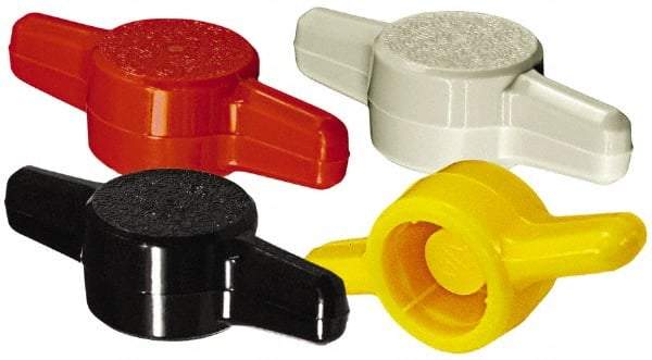 Made in USA - Tee Plastic Thumb Screw - 1" OAL, 1" Head Diam x 1/4" Head Height - USA Tool & Supply