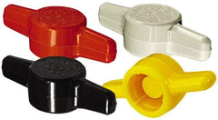 Made in USA - Tee Plastic Thumb Screw - 1" OAL, 1" Head Diam x 1/4" Head Height - USA Tool & Supply