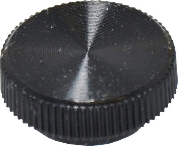 Made in USA - Knurled Plastic Thumb Screw - 16mm OAL, 16mm Head Diam x 6.5mm Head Height - USA Tool & Supply