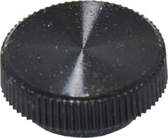 Made in USA - Knurled Plastic Thumb Screw - 16mm OAL, 16mm Head Diam x 6.5mm Head Height - USA Tool & Supply