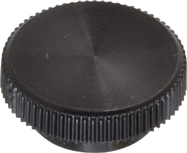 Made in USA - Knurled Plastic Thumb Screw - 19mm OAL, 19mm Head Diam x 7.6mm Head Height - USA Tool & Supply