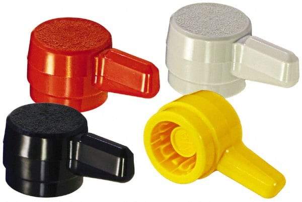 Made in USA - L Plastic Thumb Screw - 9/16" OAL, 9/16" Head Diam x 11/32" Head Height - USA Tool & Supply